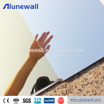 Alta calidad 3 mm 4 mm 5 mm 6 mm acabado espejo fabricante en panel compuesto de aluminio Huzhou Acm